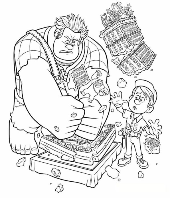 Kids-n-fun.com | 40 coloring pages of Wreck it Ralph